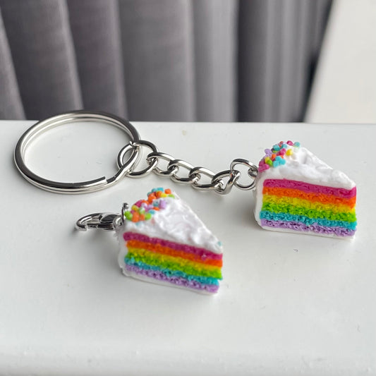 Regenboog taart - Handgemaakt - Klei