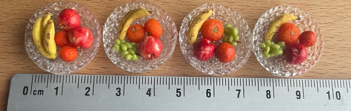 1:12 Gevulde fruitschaal- Handgemaakt - Poppenhuis