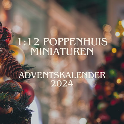 1:12 Adventskalender - Handgemaakt - Poppenhuis