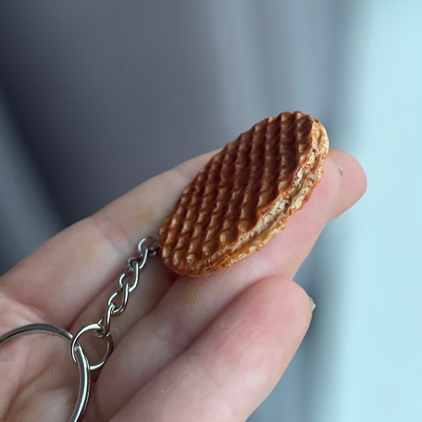 Sleutelhanger - Stroopwafel - Handgemaakt - Klei