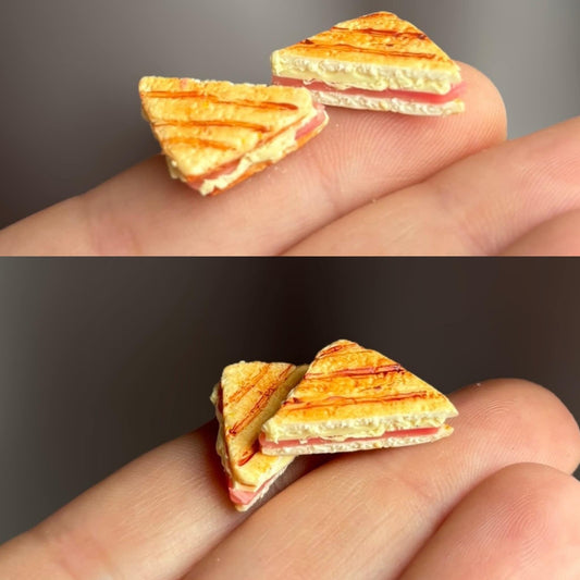 1:12 Ham/cheese sandwich - Handmade - Dollhouse